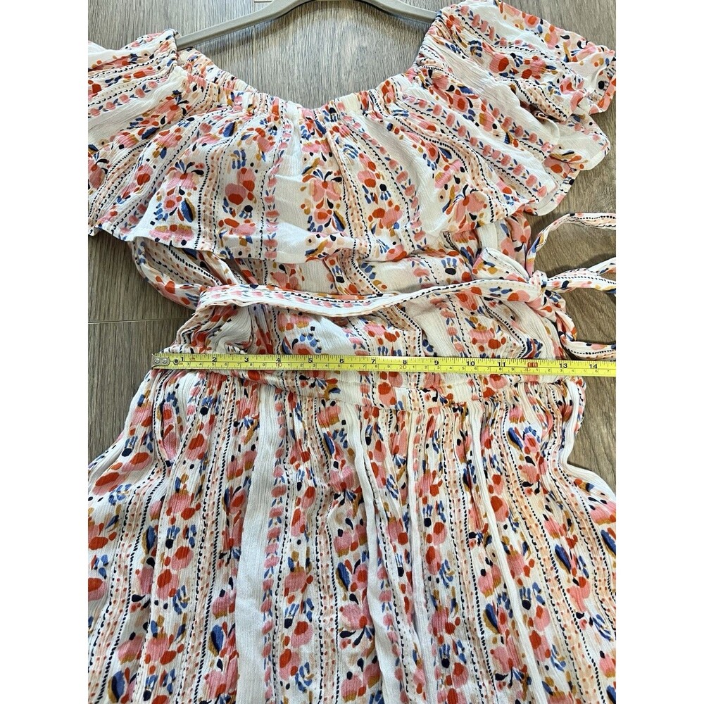 Margaux Riviera Boho Floral Bohemian Chic Resort Wear Coastal Luxe Maxi Dress L - Picture 11 of 11